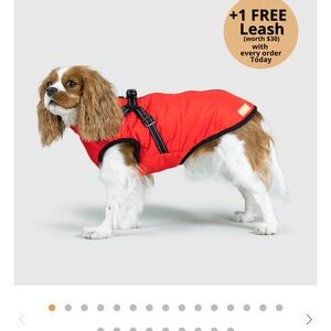 New, FurryKing 3 in 1 Winter Jacket for Dogs Size M, Red